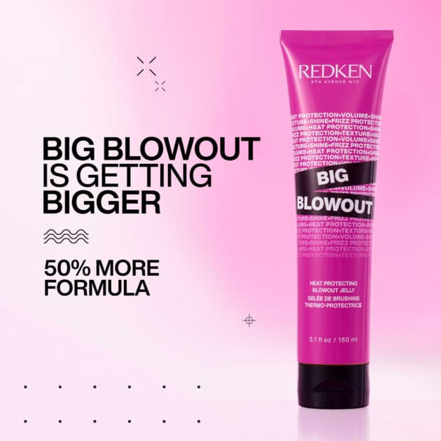 Redken Big Blowout - Hair Volumising & Heat Protecting Blowout Hair Gel -150ml - Image 3