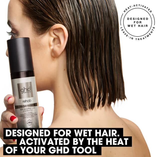 ghd Rehab Fine Hair Thickener, Heat-Activated Leave-In Thickening Treatment Spray To Instantly Thicken Hair & Boost Strand Diameter 95ml - Image 3