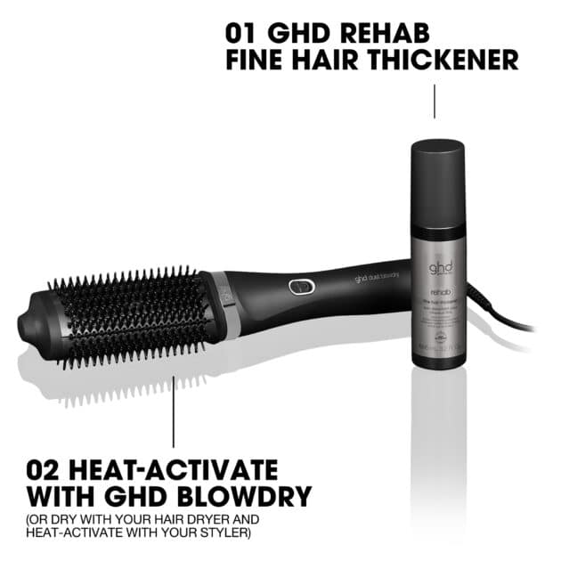 ghd Rehab Fine Hair Thickener, Heat-Activated Leave-In Thickening Treatment Spray To Instantly Thicken Hair & Boost Strand Diameter 95ml - Image 7