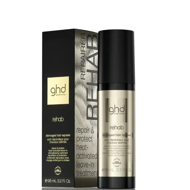 ghd Rehab Damaged Hair Repairer, Heat-Activated Leave-In Strengthening Treatment To Repair & Protect With Less Hair Breakage 95ml