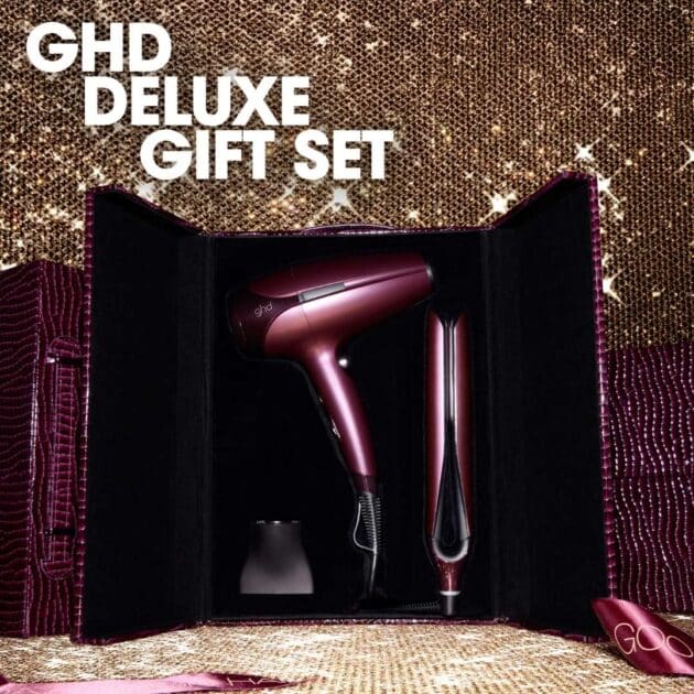 ghd Chronos & Helios Limited Edition Deluxe Gift Set - Hair Straightener & Hair Dryer in Cherry Chic - Image 2