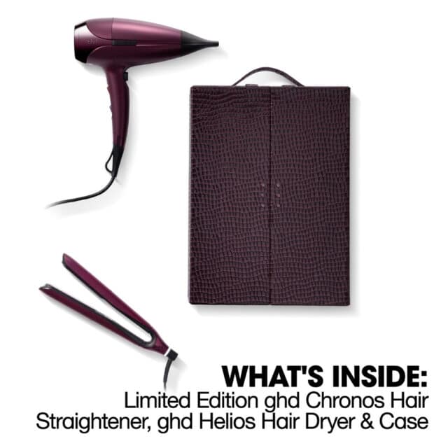 ghd Chronos & Helios Limited Edition Deluxe Gift Set - Hair Straightener & Hair Dryer in Cherry Chic - Image 4