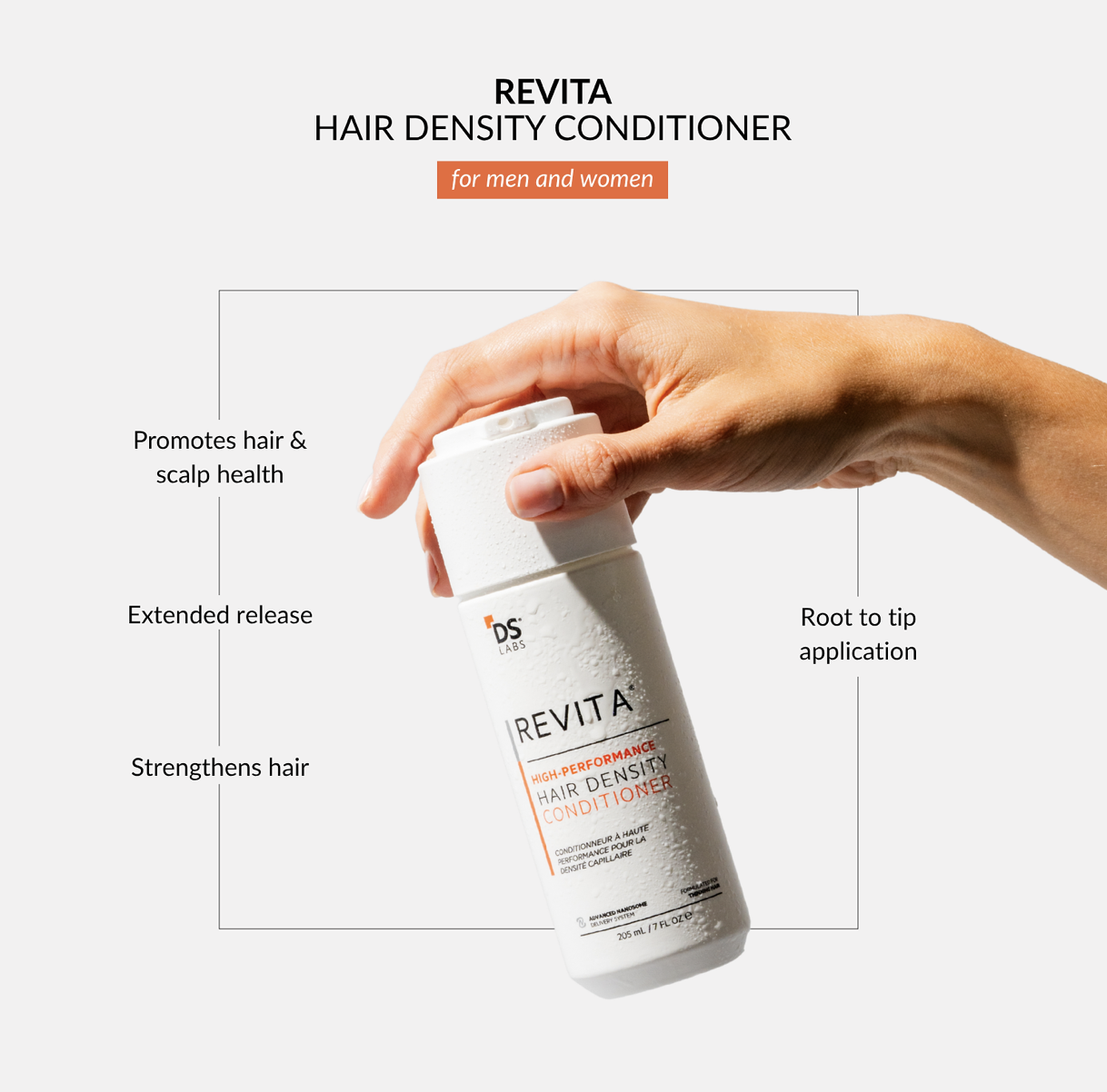 DS Laboratories Revita High-Performance Hair Density Conditioner 205ml - Image 4
