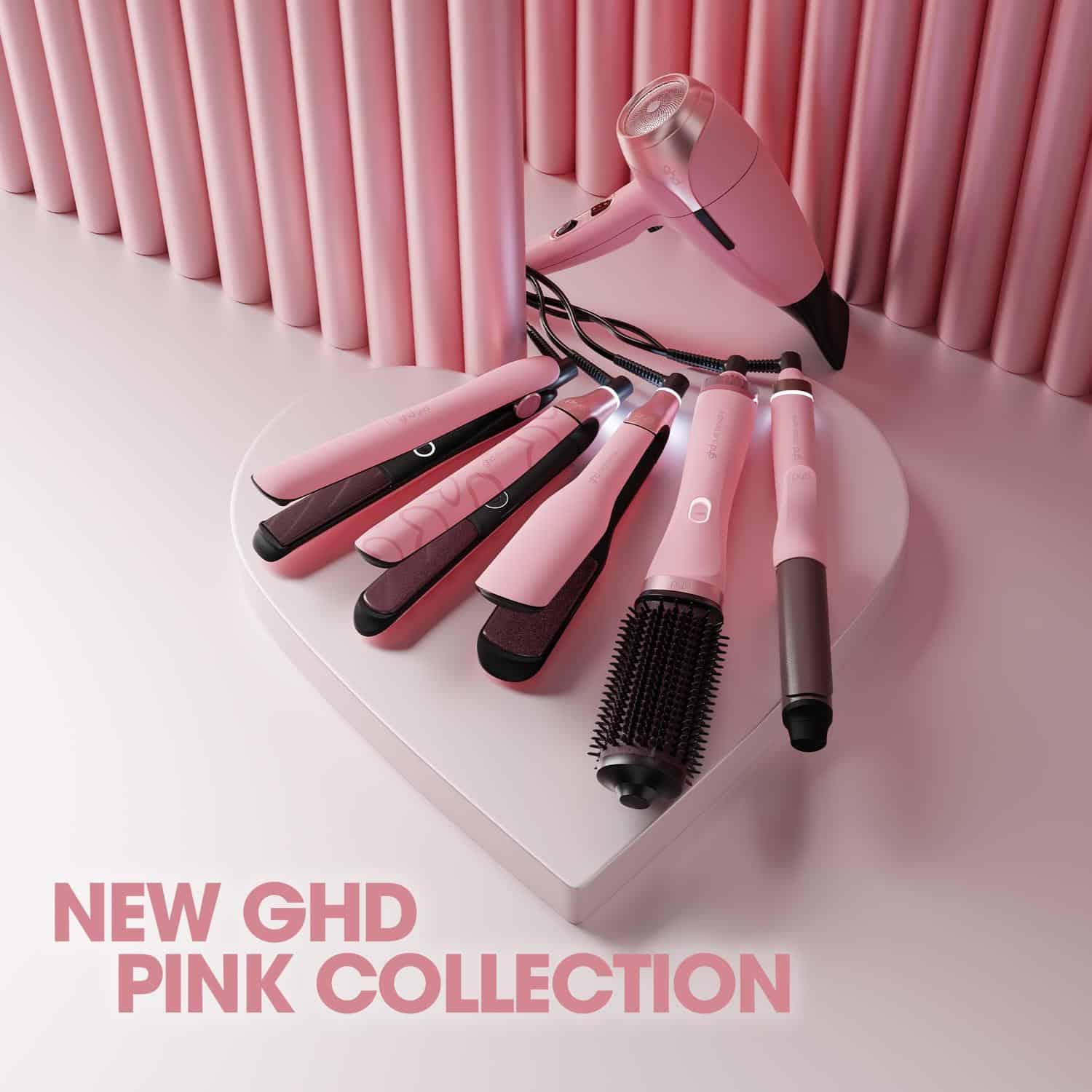 ghd Chronos Max Limited Edition Hair Straightener in Dusted Pink - With Matching Heat-Resistant Bag - Image 6