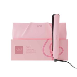 ghd Gold Limited Edition Hair Straightener in Dusted Pink - With Matching Heat-Resistant Bag