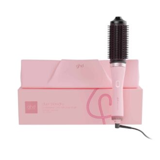 ghd Duet Blowdry Limited Edition Hair Dryer Brush in Dusted Pink with Matching Heat-Resistant Bag & Mat