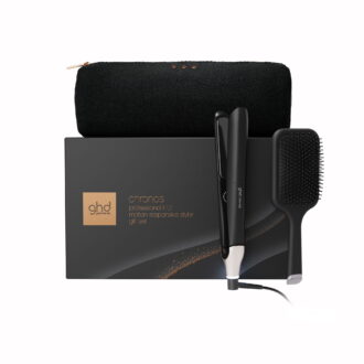 ghd Chronos Hair Straightener Festive Gift Set in Black