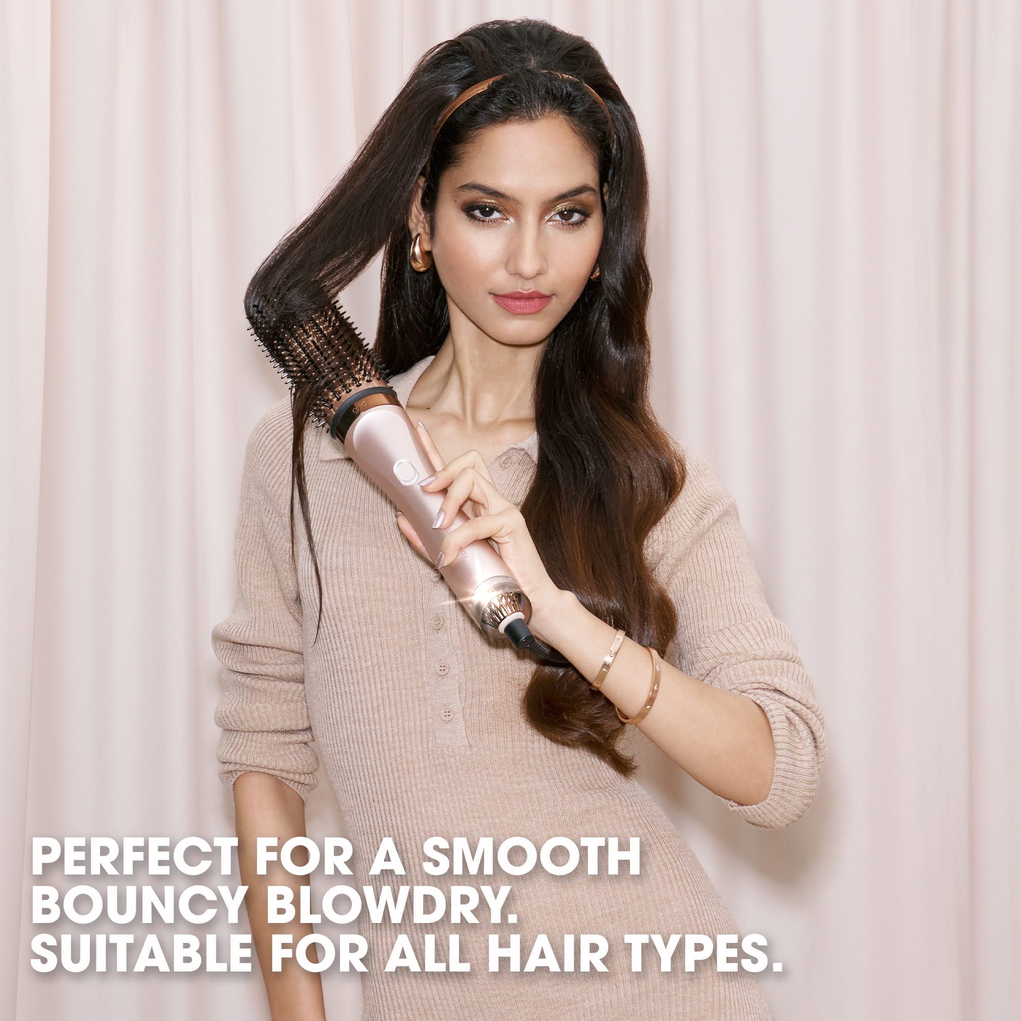 ghd Duet Blowdry 2-in-1 Hair Dryer Brush Festive Gift Set In Cashmere Beige - Image 6